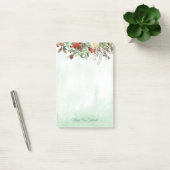 Evergreen Floral Berry Border Post-it® Notes (Kantoor)