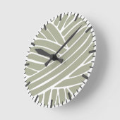 Evergreen Fog Minimal Modern Yarn Ball  Ronde Klok (Hoek)