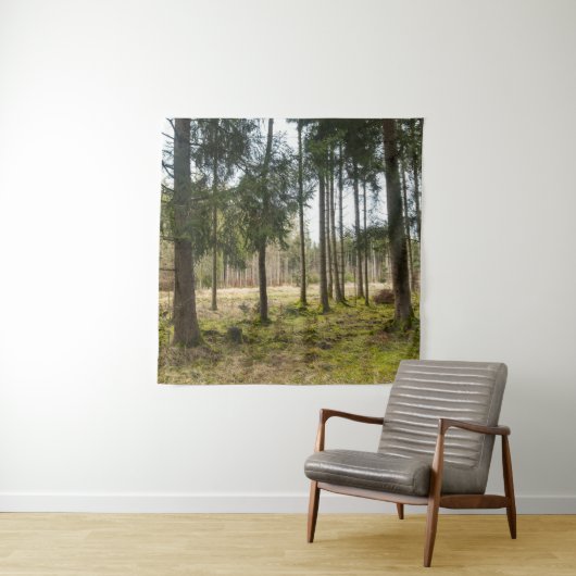 Evergreen Forest Bliss 2 Wandkleed (In situ)