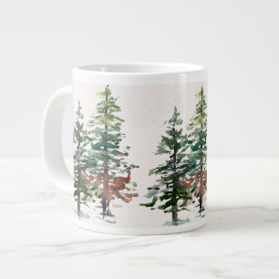 Evergreen Forest Bomen Grote Koffiekop