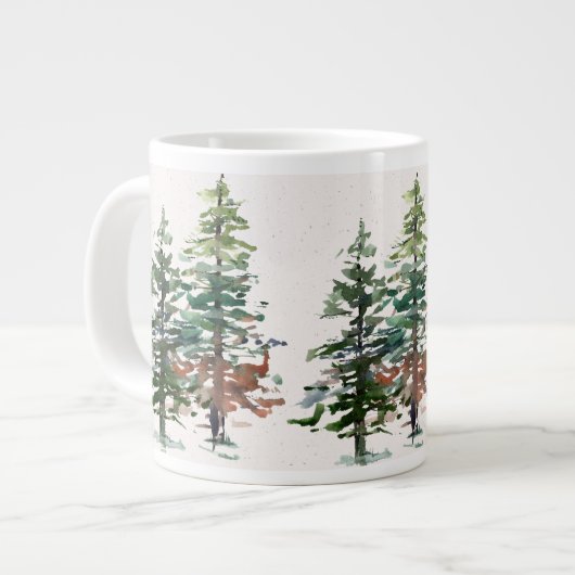 Evergreen Forest Bomen Grote Koffiekop (Links)