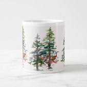 Evergreen Forest Bomen Grote Koffiekop (Voorkant)