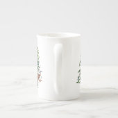 Evergreen Forest Bomen Porselein Kop (Achterkant)