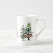 Evergreen Forest Bomen Porselein Kop (Rechts)