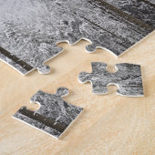 Evergreen forest in de winter legpuzzel (Zijkant)