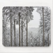 Evergreen forest in de winter muismat (Voorkant)