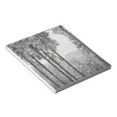 Evergreen forest in de winter notitieblok (Schuin)