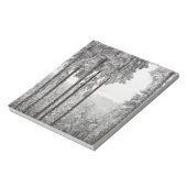 Evergreen forest in de winter notitieblok (Linkerzijde)