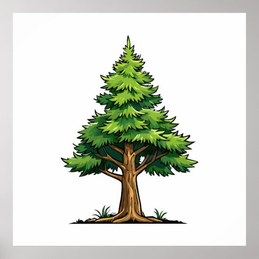 Evergreen forest poster (Voorkant)