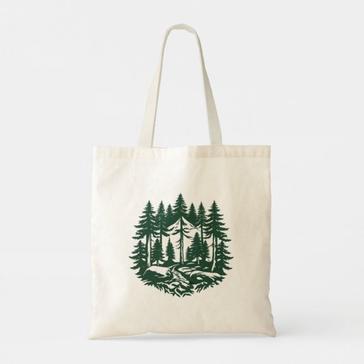  Evergreen Forest Tote Bag (Achterkant)