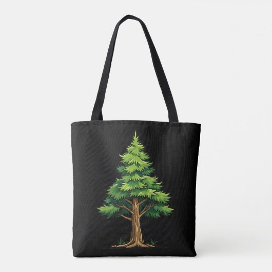 Evergreen forest tote bag (Achterkant)