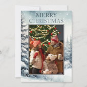 Evergreen Foto Kerst Kaart (Voorkant)