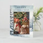 Evergreen Foto Kerst Kaart (Staand voorkant)