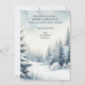 Evergreen Foto Kerst Kaart (Achterkant)