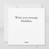 Evergreen Fotogrens voor Kerstmis Feestdagenkaart (Achterkant)