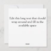 Evergreen Fotogrens voor Kerstmis Feestdagenkaart (Achterkant)