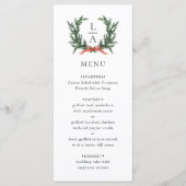Evergreen Garland Wreath Wedding Menu (Voorkant)