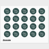 Evergreen | Gepersonaliseerde weddenschap Ronde Sticker (Vel)