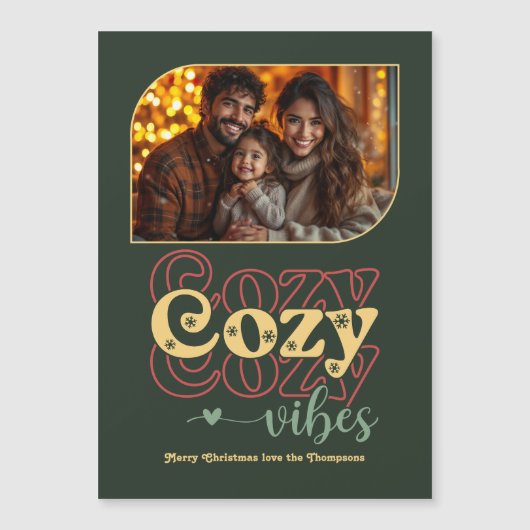 Evergreen Glow Holiday Keepsake Christmas Photo (Voorkant)
