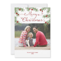 Evergreen Greetings - kerstfotokaart