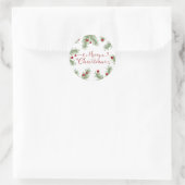 Evergreen Groeten - Kerst sticker (Tas)