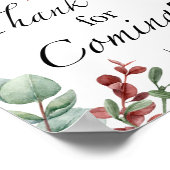 Evergreen Hartelijk dank voor uw komst Poster (Hoek)