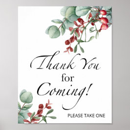 Evergreen Hartelijk dank voor uw komst Poster