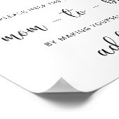 Evergreen Help de Bezige Mam Adres een envelop Poster (Hoek)