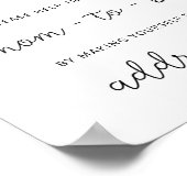 Evergreen Help de Bezige Mam Adres een envelop Poster (Hoek)