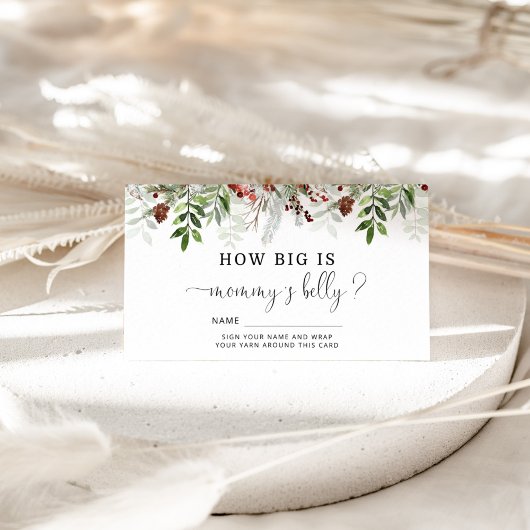 Evergreen: hoe groot is mama's buikomheining informatiekaartje