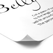 Evergreen: hoe groot is mama's buikspel poster (Hoek)