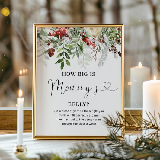 Evergreen: hoe groot is mama's buikspel poster