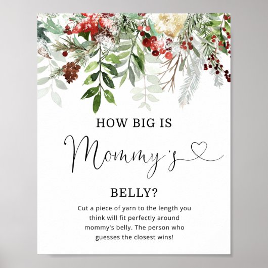 Evergreen: hoe groot is mama's buikspel poster (Voorkant)