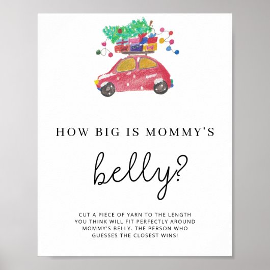 Evergreen: hoe groot is mama's buikspel poster (Voorkant)