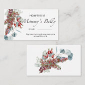 Evergreen hoe groot is mammiebuik informatiekaartje (Voorkant / Achterkant)