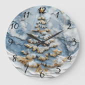 Evergreen Holiday Tree uurwerk Grote Klok (Voorkant)