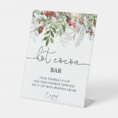 Evergreen Hot cacaobar Reclamebord Met Voetstuk (Voorkant)