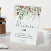 Evergreen Hot cacaobar Reclamebord Met Voetstuk (Insitu)