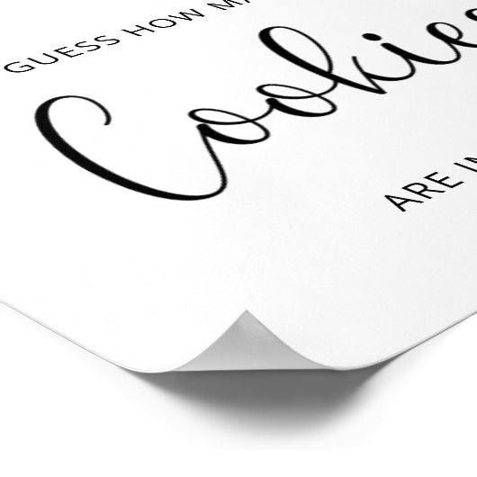 Evergreen HOW Veel COOKIES Poster (Hoek)