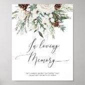 Evergreen in Liefdevolle herinnering bruiloft Poster (Voorkant)