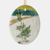 Evergreen in Snow Keramisch Ornament (Rechts)