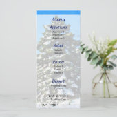 Evergreen in Winter Wedding Menu (Staand voorkant)