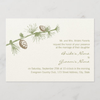 Evergreen Invitation Kaart