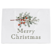  Evergreen Juniper Branch Vakantie Groot Cadeauzakje (Voorkant)
