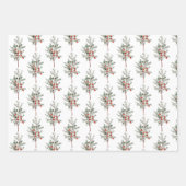 Evergreen Juniper Branch Vakantie Inpakpapier Vel (Voorkant 2)