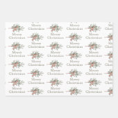 Evergreen Juniper Branch Vakantie Inpakpapier Vel (Voorkant)