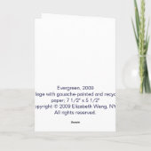 Evergreen Kaart (Achterkant)