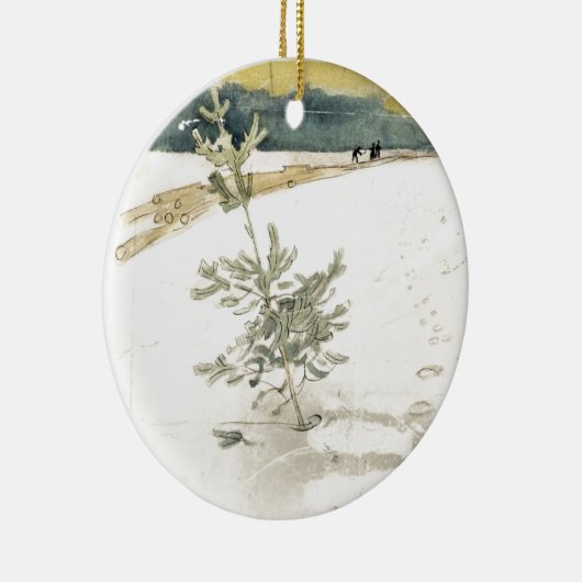 Evergreen Keramisch Ornament (Rechts)