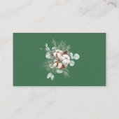 Evergreen Kerst dennenappel luier loterij ticket Informatiekaartje (Achterkant)