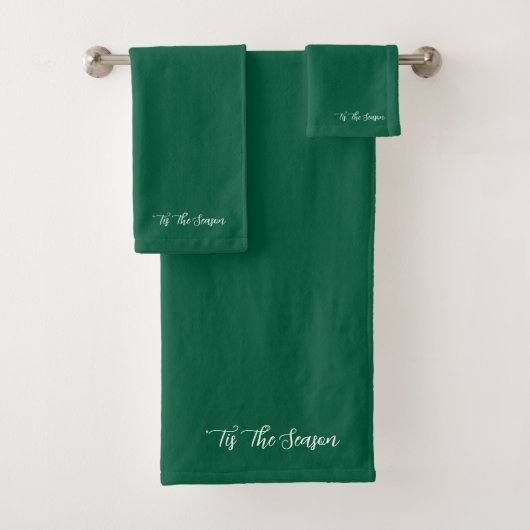 Evergreen Kerstbadhanddoek Set Bad Handdoek (Insitu)